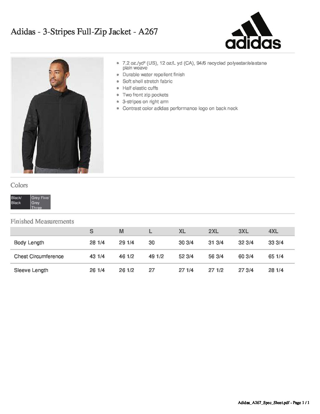 Allo - Platinum T-Shirt | Adidas – 3-Stripes Jacket – A267