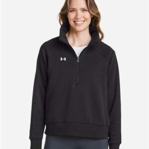 **SALE** Under Armour - Women's Rival Fleece Quarter-Zip Pullover - 1379492 (Large)