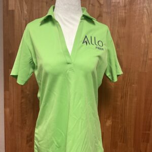 **SALE** L540 PORT AUTHORITY LADIES SILK TOUCH™ PERFORMANCE POLO – LIME **MEDIUM FIBER ONLY**